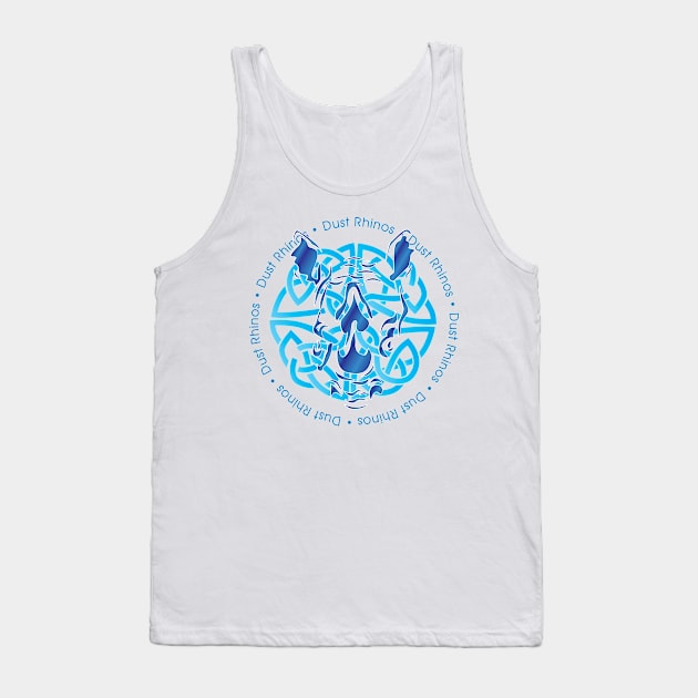 Dust Rhino Blue Knotwork Tank Top by Dust Rhinos Swag Store